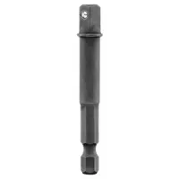 DEWALT Hex Drive Socket Adapter: 1/4 in Input Drive Size, Black Oxide, Square, Male, Hex, 25 PK (MPN DW2541IRB)