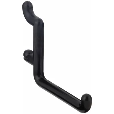 FUNCTIONAIRE Single Rod Pegboard Hook: 1/4 in Peg Hole, For 1 in Pegboard Hole Spacing - Hooks for Round-Hole Pegboard