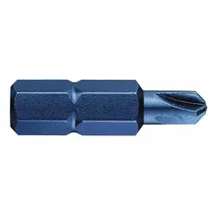 This 5-pack of #3 Torq-Set insert bits features an Imperial sizing and a standard hex shank for use with power tools. Made from S2 steel with a rust-preventative finish, these bits are designed for driving Torq-Set fasteners in assembly applications. Not impact rated.