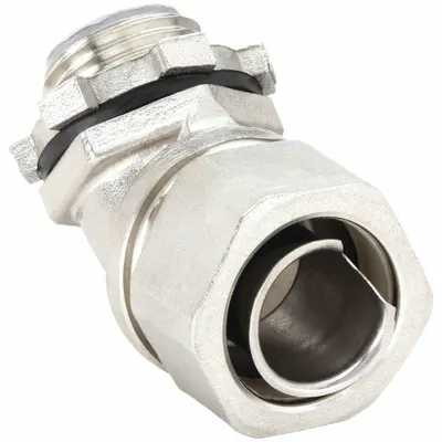 CALBRITE 45° Liquid-Tight Connector for Flexible Metal Conduit - Liquid-Tight Connectors for Flexible Conduit