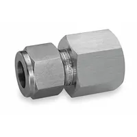 HAM-LET Compression Fitting Adapter: 22 mm OD x 3/4 in Pipe Fitting Size, Compression x FBSPP (MPN 766LG SS 22MMX 3/4)