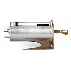 Fixed mounting linear actuator for fire and smoke damper applications. Features a 4-inch stroke, 3 psi to 13 psi spring range, and ball joint connector. No positioner included.