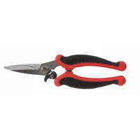 CRESCENT WISS Scissors: Right-Hand, 8 1/2 in Overall Lg, Straight, Stainless Steel, Pointed, Black (MPN WEZSNIP)