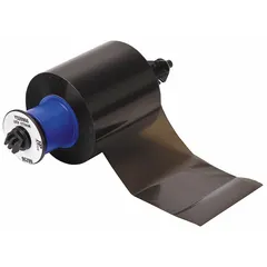 Black resin ribbon for single-color printing, 2 11/32 in x 984 ft. Smear-resistant and UL Recognized. Compatible with i5100 printer. Used for industrial labels, asset tags, and safety signs.