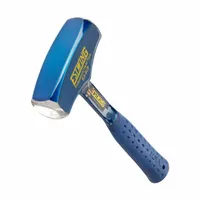 Sledge Hammer: Steel Handle, 4 lb Head Wt, 1 3/8 in Dia, 11 in Overall Lg, Round Shape, Plain Grip (MPN B3-4LB)