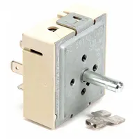 Infinite control replacement part for regulating heating elements in commercial cooking equipment. Provides variable power control to maintain consistent cooking temperatures. Suitable for use in griddles, ranges, and ovens