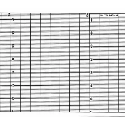 GRAPHIC CONTROLS YOK B953ACL Strip Chart Paper for Yokogawa ER250 - Strip Chart Paper Compatible with Yokogawa