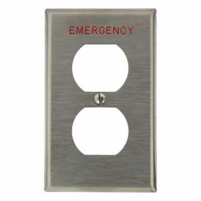 LEVITON Wall Plate: Duplex Outlet, 1 Gang - General Purpose Wall Plates