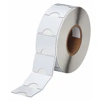 Pre-Cut Label Stock Roll: 2 in x 2 13/32 in, Polyester, White (Gloss), 500 Labels per Roll (MPN THTEP-181-593-.5)