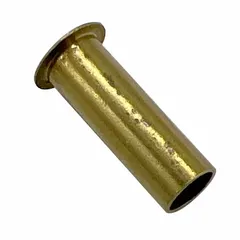 This brass compression fitting sleeve is designed for 10 mm OD tubing, with an overall length of 18 mm. It is used as a standard sleeve component in compression fittings to support tubing and create leak-resistant connections in industrial pneumatic, hydraulic, and fluid transfer systems.