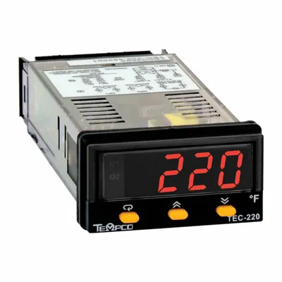 TEMPCO Temperature Controller: TEC-220, 1/32 DIN Size, Universal, PID, 90 to 250V AC - Temperature Controllers
