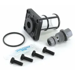 This cartridge kit is a replacement component for HVACR pumps, valves, and tubing. It is compatible with manufacturer part number 342500 and is used to restore flow control in heating, ventilation, and air conditioning systems.