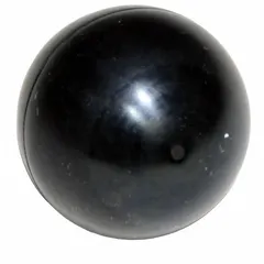 This check ball is designed for use in diaphragm pump check valve assemblies to prevent backflow and maintain system pressure. It is made of EPR material and fits pumps with a 1-inch size. The ball weighs 0.06 lb and is suitable for fluid-handling systems requiring reliable one-way flow control.