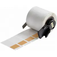 Wraparound Label: 1 1/2 in x 3/4 in, 3/4 in, Vinyl, Orange (Matte), For 10 AWG to 4 AWG Wire Gauge (MPN M6-30-427-OR)