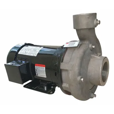 Dayton Centrifugal Pump: 2 hp, 208-240/480V AC, 50 ft Max Head, 2 1/2 in - 2 to 3 HP Straight Centrifugal Pumps