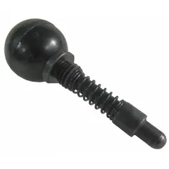 Spring lock for securing knobs, handles, and wheels on HVACR equipment. Prevents accidental disengagement in applications such as commercial refrigeration, air handling units, and industrial ventilation systems where vibration resistance is required.