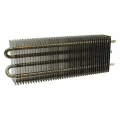 Replacement ceiling heater element rated at 4kW. Compatible with Markel wall heater models 3310-3320 and ceiling heater models HF3316T2RPW and HF3326TD-RP. Used in HVACR systems for space heating in commercial or industrial settings.