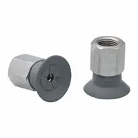 SCHMALZ Vacuum Pad Assembly: G1/8 in, 33.3 mm Pad Dia, NBR, 55 A, Gray, 25.7 mm Pad Ht (MPN 10.01.01.14092)