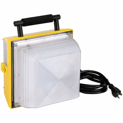 SOUTHWIRE Temporary Job Site Light: 6,000 lm Max Brightness, LED, 1, 1 Brightness Levels - Floor Stand Lights