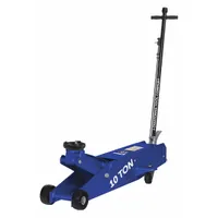 OTC Trolley Floor Jacks: Steel, Manual Handle, Mechanical, 10 ton Load Capacity, 6 5/16 in Min Lift (MPN HDJ10)