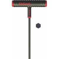 EKLIND Hex Key: 0 Ball Ends, 1/4 in Tip Size, SAE, Long, Steel, Black Oxide, 9 in Long Arm Lg, T (MPN 61916)