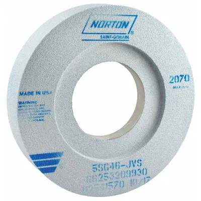 NORTON 12" x 2" x 5" 5SG46-JVS Cool-Cutting Grinding Wheel for All Metals - Cool-Cutting Grinding Wheels for All Metals