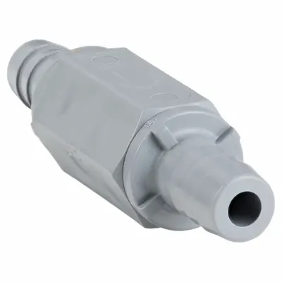 OEM APPROVED VENDOR PVC Ball Check Valve, 1/2 in, Stainless Steel Ball, Inline Body - PVC Ball Check Valves