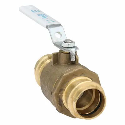 APOLLO Manual Two-Way Ball Valve: 1 in, Brass, Straight, Press x Press - Brass Ball Valves
