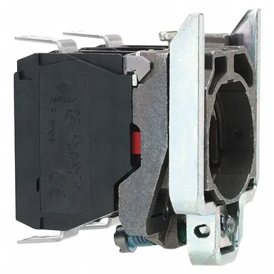 SCHNEIDER Contact Block: 22 mm Panel Mounting Size, 1NO, Momentary, ZB4 Series - Contact Blocks