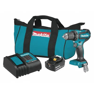 MAKITA Drill Kit: LXT, Subcompact Premium, 1/2 in Chuck, 1,900 RPM Max., Brushless - Makita Cordless Pistol-Grip Drills