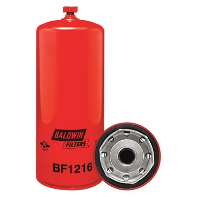 BALDWIN FILTERS Fuel Filter: Spin-On, 4 11/16 in Outside Dia, 1 1/4"-12 Thread Size - Spin-On Fuel Filters