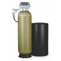 This commercial water softener features two tanks and a 1-inch NPT valve, with a maximum grain capacity of 132,000. It is designed to remove hardness minerals from water in commercial facilities, helping prevent scale buildup in boilers, pipes, and equipment. The dual-tank configuration supports continuous soft water supply for high-demand applications
