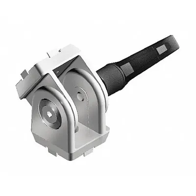 FATH INC. Pivot Joint: 25 mm x 25 mm, 10 Series, For 6 1/2 mm Slot Wd, Silver, Zinc - Locking-Lever Pivot Joints