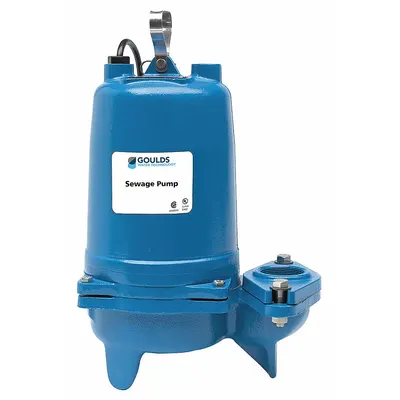GOULDS Sewage Ejector Pump: Cast Iron, Three Phase, 1/2 hp, 460V AC - General Purpose Sewage Ejector Pumps