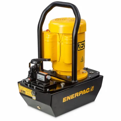 ENERPAC Hydraulic Electric Pump, High Flow: 10,000 psi Max. Op Pressure - Corded High-Power Stationary Electric Hydraulic Pump Units