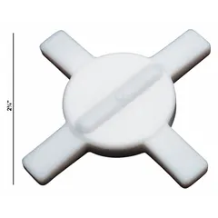 This star-shaped stir bar is designed for mixing and agitating fluids in laboratory beakers and vessels. Its star geometry enhances turbulence and suspension of solids compared to standard cylindrical bars. Made of Alnico for strong magnetic coupling and corrosion resistance. Autoclavable for sterilization.