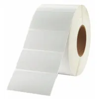 APPROVED VENDOR Printer Label: 4 in Label Wd, 2 in Label Ht, White, 3 in Core Dia., 4 PK