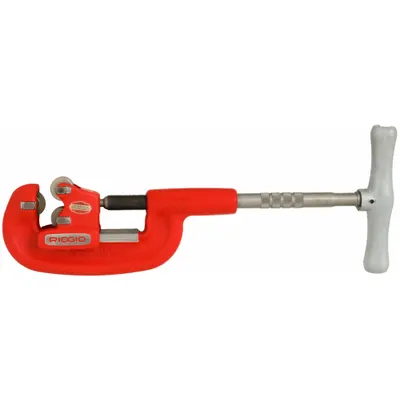 RIDGID Pipe Cutter: 3/16 in – 2 in OD Cutting Capacity, Std Wheel Cutter, 18 in Tool Lg - Metal Pipe Cutters