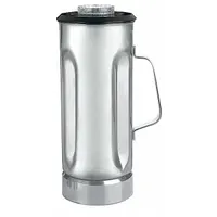 WARING COMMERCIAL Blender Container with Lid and Blade: 64 oz Container Capacity, Black/Silver (MPN CAC31)
