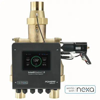 Watts Valve: 2 in Inlet Connection Size, 2 1/2 in Outlet Connection Size, Press x Press - Digital Mixing Valves