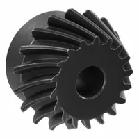 Spiral Bevel Gear: Spiral, Gear Ratio 2.5, Left Hand, Module m 2.5, 18 Teeth, 12 mm Bore Dia (MPN SBS2.5-1845L)