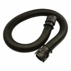 Replacement breathing tube for MSA e3000X PAPR systems. Made of polyurethane, 11 1/32 inches long. Delivers filtered air to the respirator in environments requiring respiratory protection.