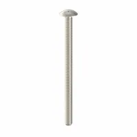 Tamper Resistant Screw: #8-32 Thread Size, 2 1/2 in Lg, Stainless Steel, Plain, Truss, 10 PK (MPN 6001000)