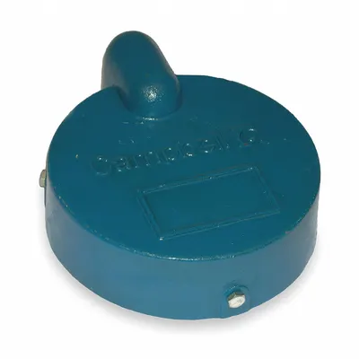 CAMPBELL Well Cap: Cast Iron, 6 5/8 in Compatible Casing ID, 1.38 in Cable Hole - Well Caps