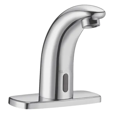 SLOAN Bathroom Sensor Faucet: SF, Brass, Chrome Finish, Single-Post, Battery - Single-Post Sensor Bathroom Faucets