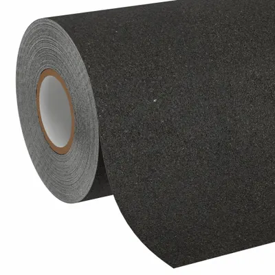 3M Anti-Slip Tape: Coarse, 60 Grit Size, Solid, Black, 18 in x 60 ft, 28 mil Tape Thick - Medium Traffic Antislip Tape