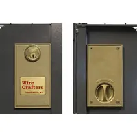 Slide Door Cylinder Lock: Sliding Door Lock, Unfinished, Steel, Gold, Locks (MPN SDLKXKD)