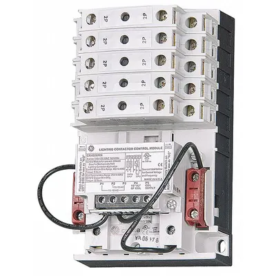 GE Lighting Magnetic Contactor: 10 Poles, 120V AC, 30 A, 3-Wire - Mechanically Held Lighting Contactors