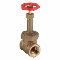 MILWAUKEE VALVE Gate Valve: 1 1/4 in, Bronze, Rising, FNPT x FNPT, 400 psi Max. Pressure (CWP) (MPN 1153 1-1/4)