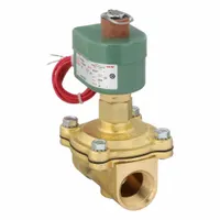 2-way/2-position normally open solenoid valve with 1 in pipe size and 110V AC coil. Watertight construction for high-flow applications. Suitable for on/off control of liquids or gases in industrial fluid systems